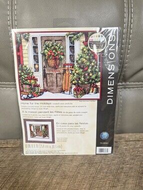 Dimensions "Home for the Holidays" Counted Cross Stitch Kit, Christmas Scene 1N